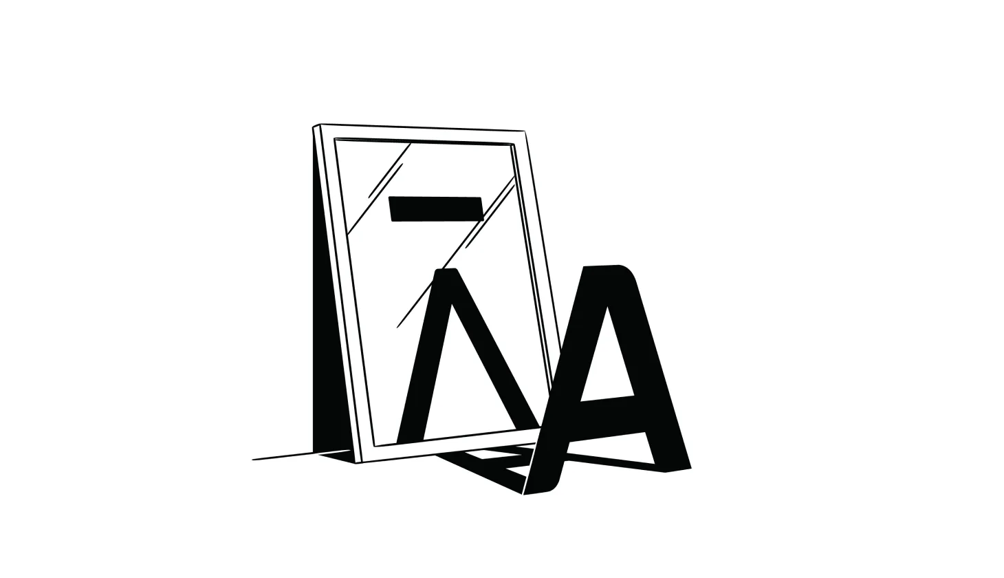 Illustration of the Avast logo in front of a mirror reflecting back the Aura logo